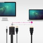 Nanocable Cable Conversor HDMI a VGA + Audio + USB, 1,8 m, Negro